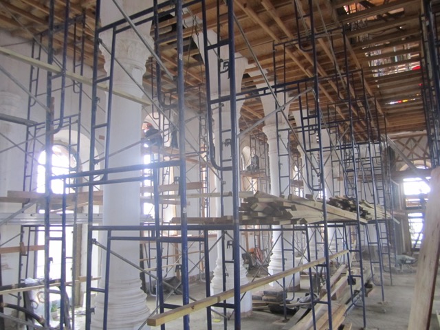 Miragoane Church renovation in progress